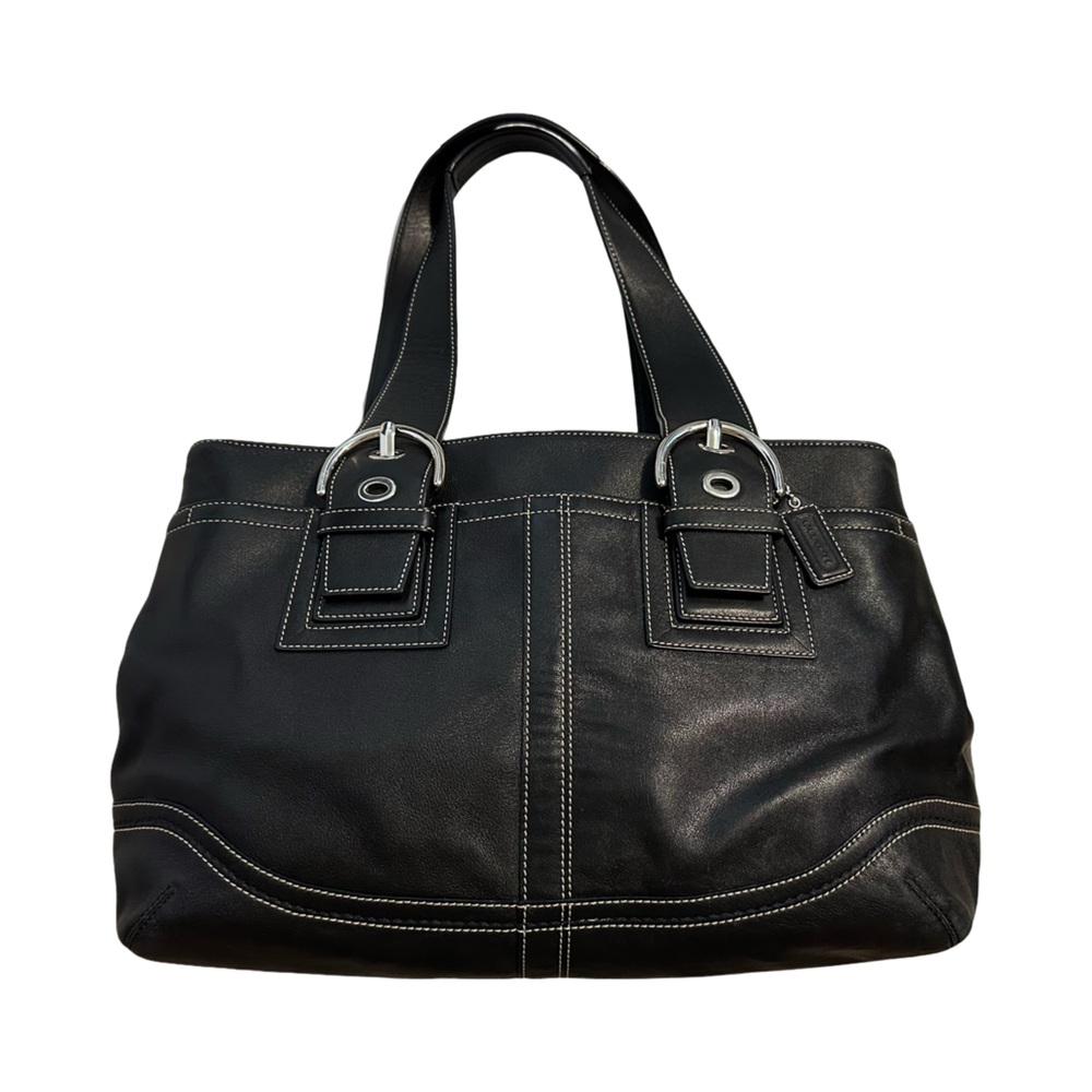 *VINTAGE* Coach Black Leather Bag